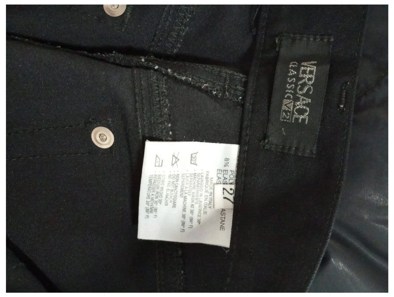 pantalón negro Versace classic V2 talla w27 o talla 34
