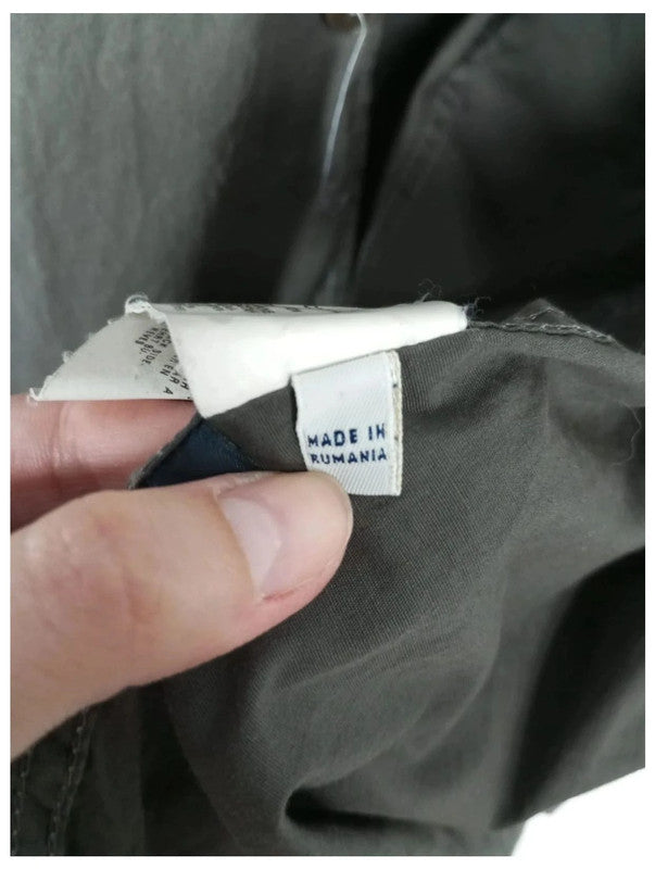 camisa manga larga armani marrón talla s