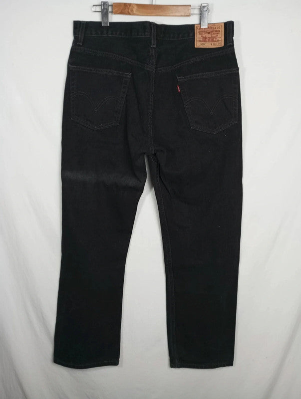 pantalón vaquero negro Levis 505 w36 l30